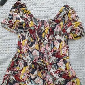 Floral Off-Shoulder Romper